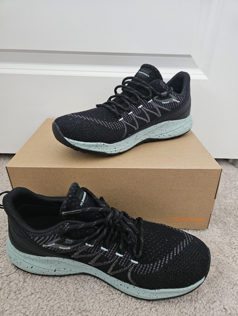 New In Box Merrell Bravada 2 WP Women's 10 Black/Harbor Lace Up Low Top Sneakers